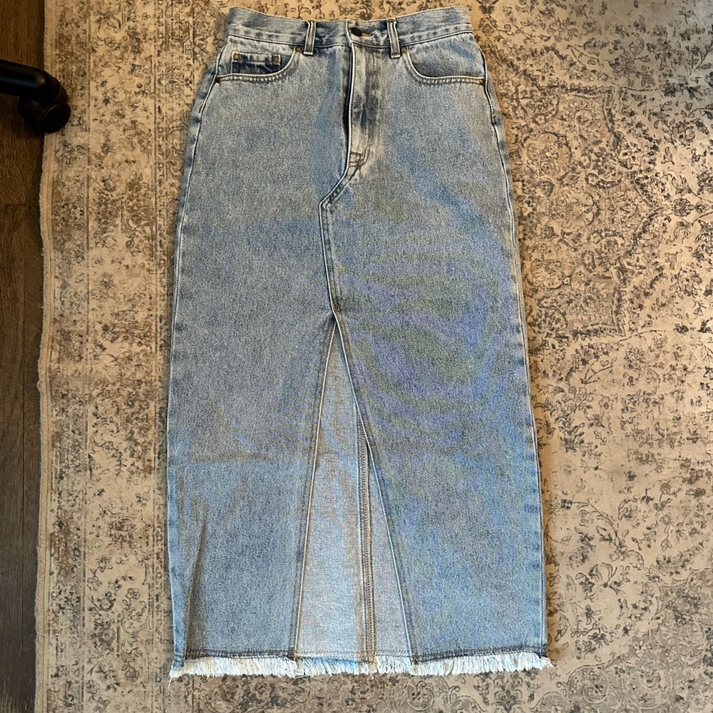 90s Denim Long Skirt | NWT